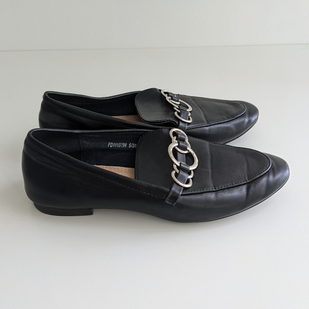Boohoo Faux Leather Loafers Sz 38 (7)